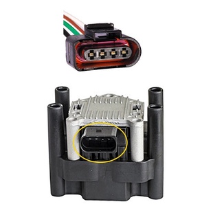 Plug 4 Vias Conector Bobina Gol Fox Polo Golf - Tc 1123