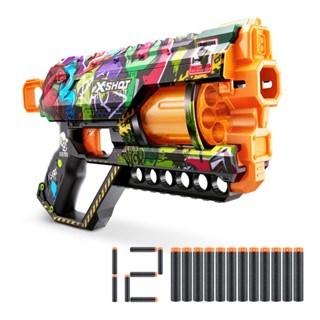 Lançador X-shot Skins Griefer com 12 Dardos - Graffiti