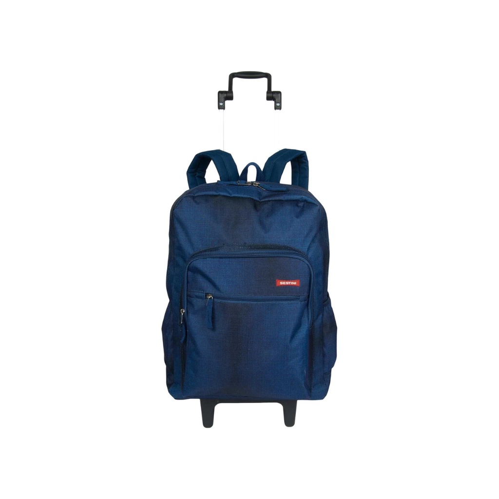 Mochila Sestini De Rodinhas G 2 Em 1 19M Jeans Azul
