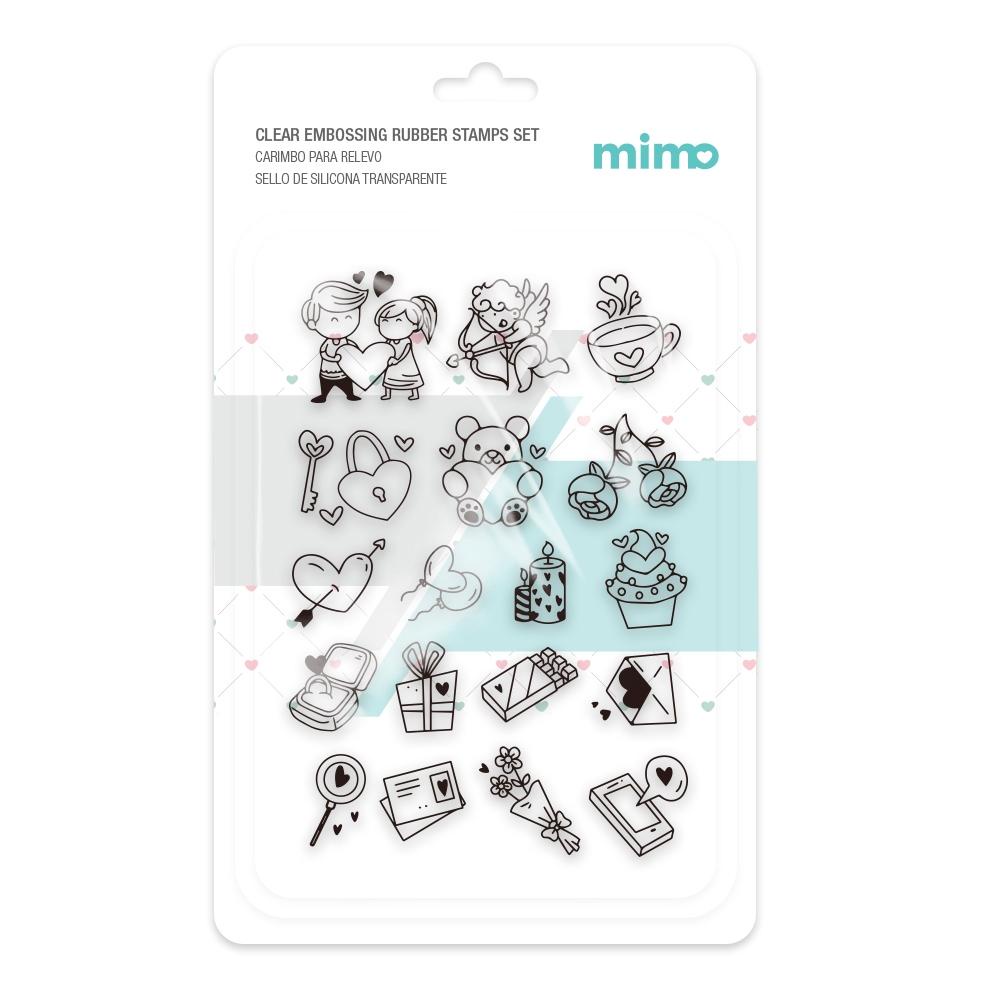 Carimbo para Relevo - Romântico - Mimo - 11 x 16 cm em Oferta na Shopee