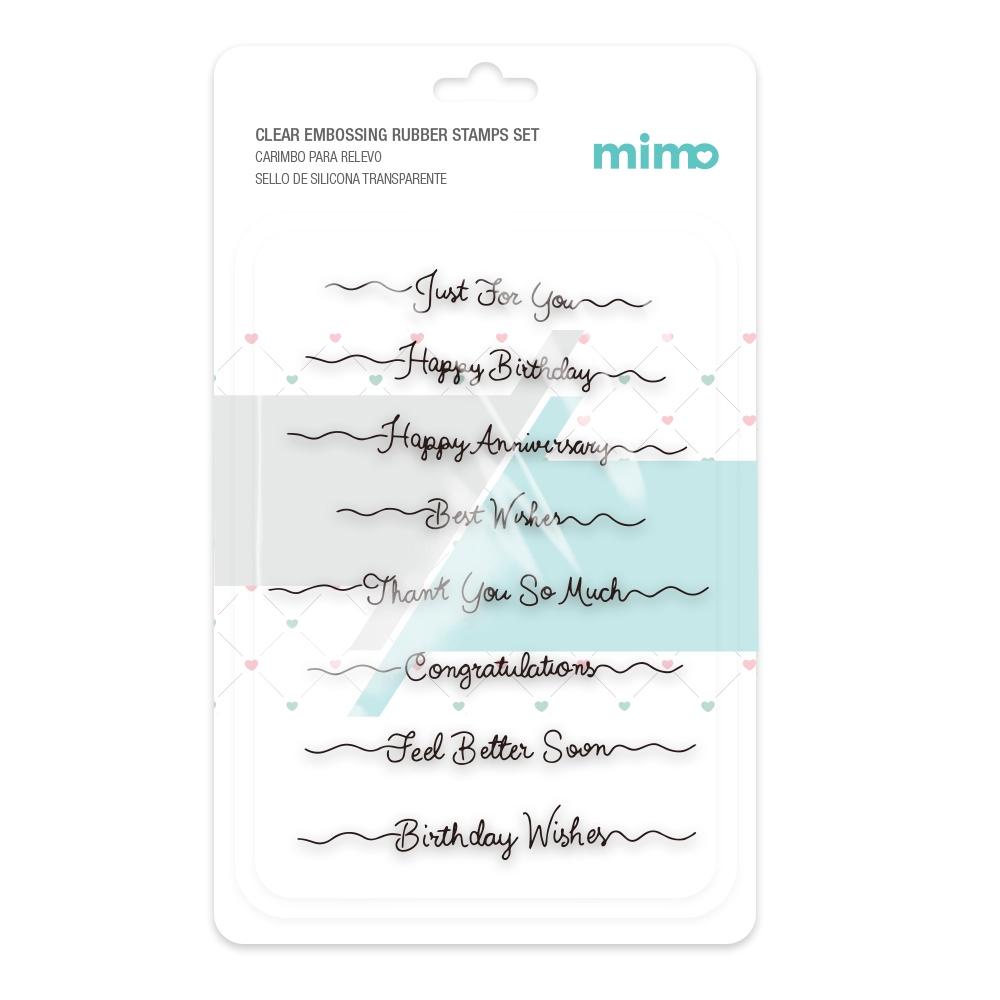 Carimbo para Relevo - Cumprimentos - Mimo - 11 x 16 cm