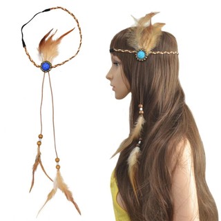 Quente Indiano Boho Penas Headbands Nativo Cocar Headpiece