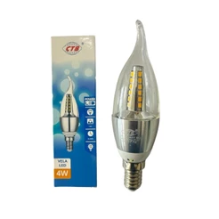 Lâmpada Led Vela 4w Bivolt 4d Base E14 Branco Quente 3000k