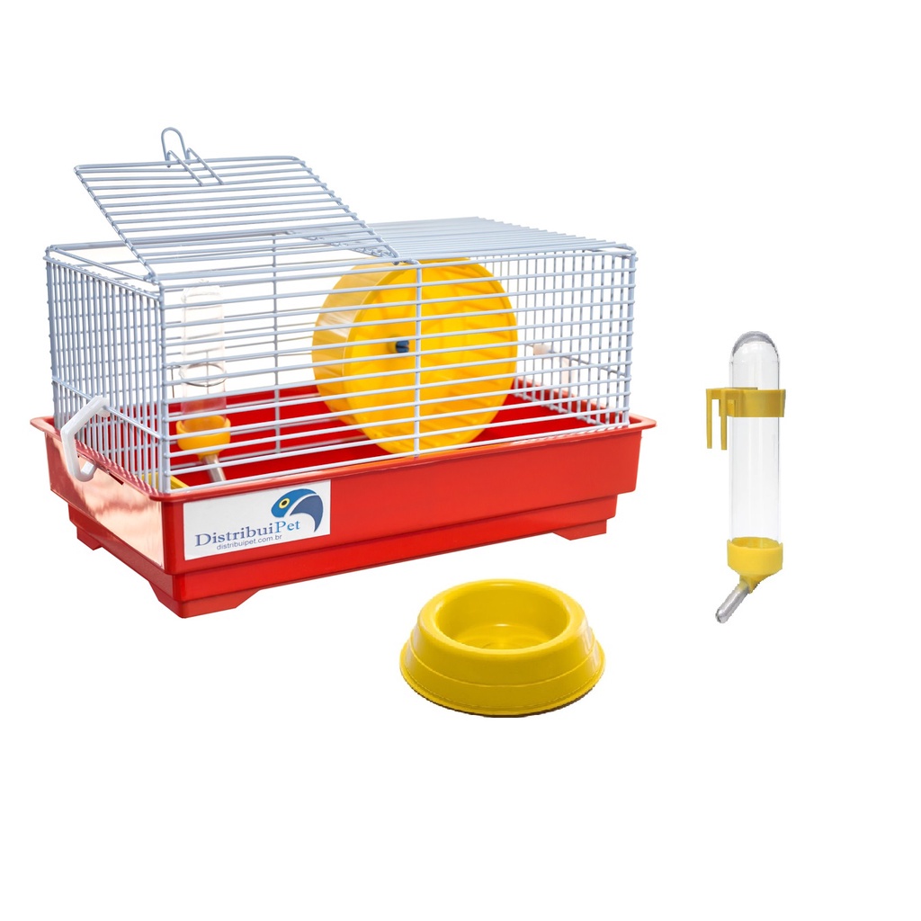 Mini Gaiola de Hamster Anão Russo Topolino Malha Fina Pequenos Roedores Completa