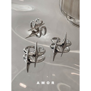 Anel Estrela Tamanho Ajustável Desenho De Nicho Personalizado Fashion Sweet Cool em Oferta na Shopee