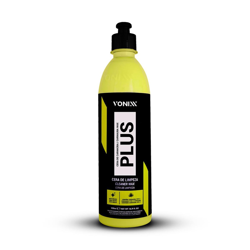 Cera Liquida Automotiva Carnauba Plus Protetora Limpadora + Brilho Vonixx Limpa Protege Box Banheiro Vidro