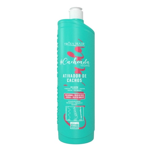 Ativador De Cachos Troia Hair Cacheada 1000ml Original