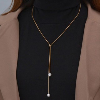 Colar De Pérolas Da Moda Para Mulheres Correntes Longas De Tassel Acessórios De Jóias
