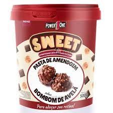 POWER ONE SWEET PASTA DE AMENDOIM 500G BOMBOM DE AVELA