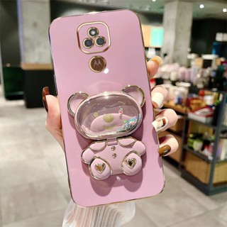 Capa De Proteção Para Câmera Motorola Moto E7 E7 Plus Porta-Estrada De Fluido Rolamentos De Desenho Animado TPU De Silicone