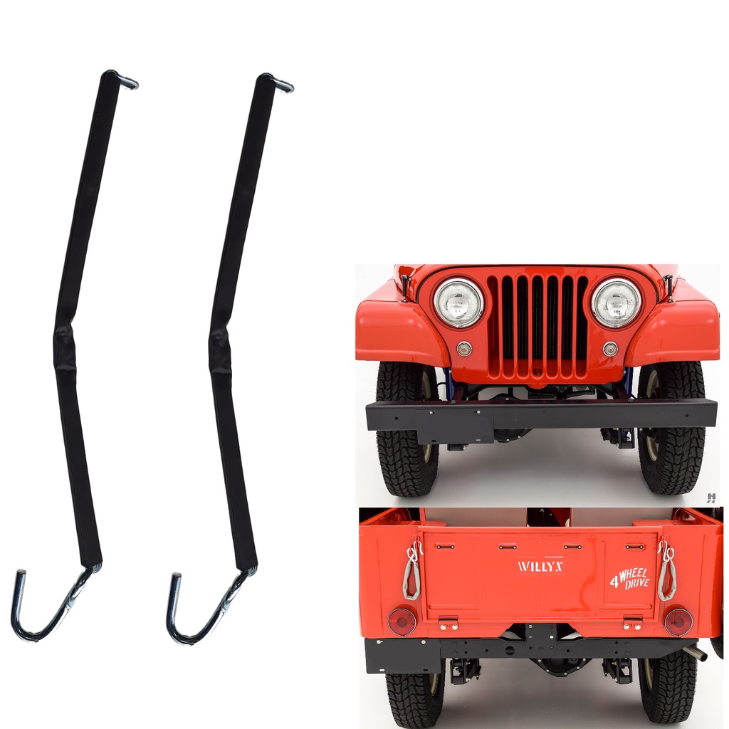 Corrente Da Tampa Traseira Com Capa Jeep Ford Willys