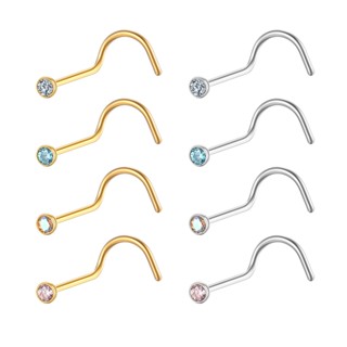Piercing Nostril Aço Cirúrgico Zircônia