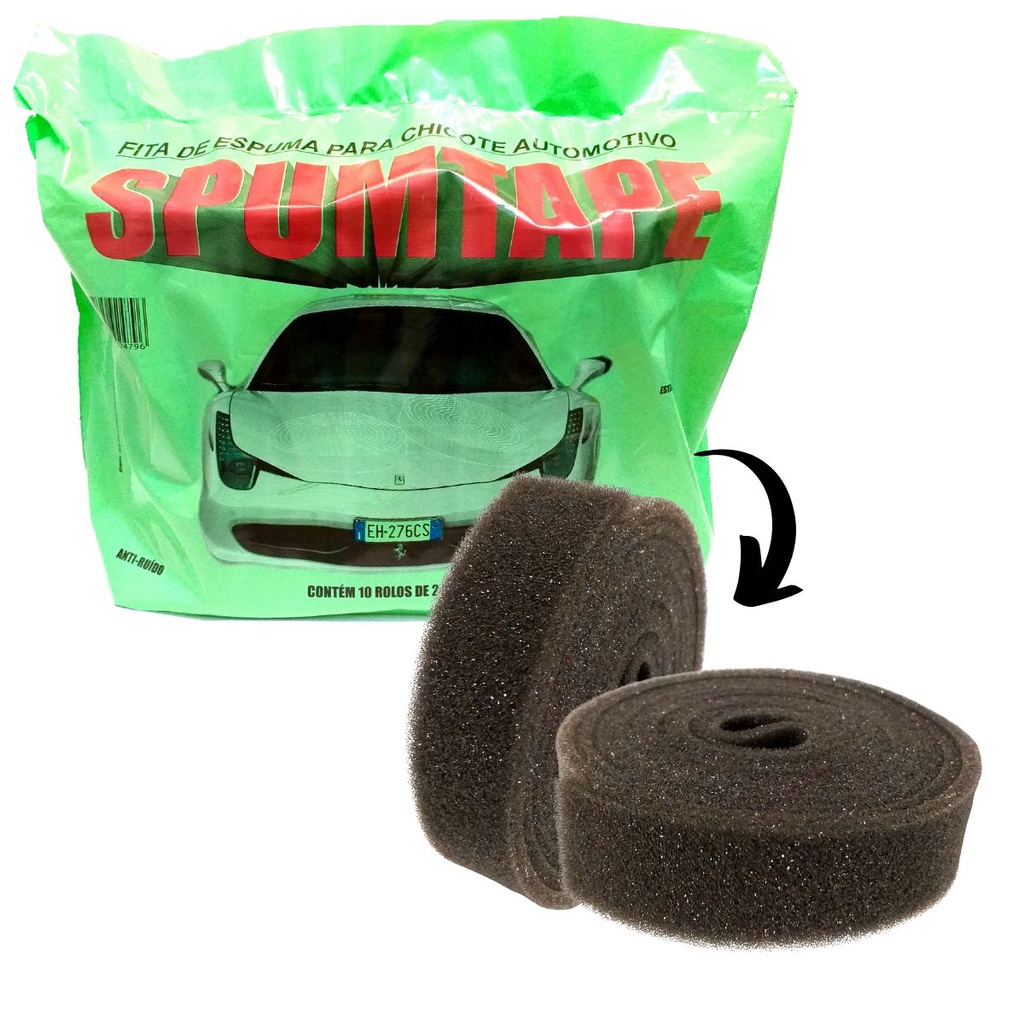 Espuma Sem Cola P/ Chicote Automotivo Alta eficiência Isolamento confiável e Resistência ao calor extremo