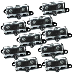 Kit 10 Porta Fusivel Midi Pequeno Para Som Automotivo Permak Acrílico Tampa Proteção de Bateria