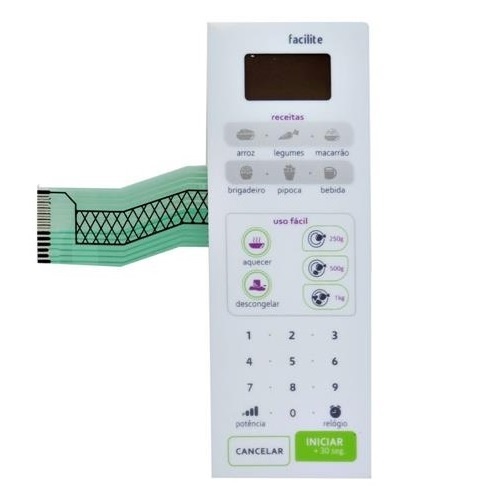 Painel Membrana Teclado Para Microondas Consul Cmw20ab Cmw 20ab Similar