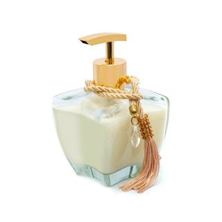 01 Vidro P/ Lavabo Banheiro Frascos Estrela Transparente 280ml C/ Válvula Saboneteira Luxo em Oferta na Shopee