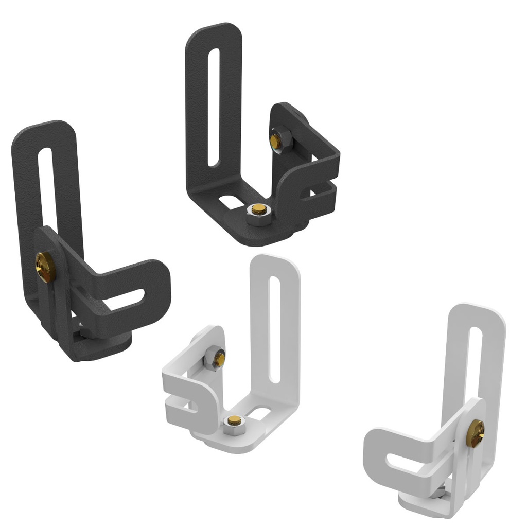 SUPORTES HOME THEATER  CAIXA SOM PAREDE  AJUSTÁVEL 1 PAR PRETO OU BRANCO