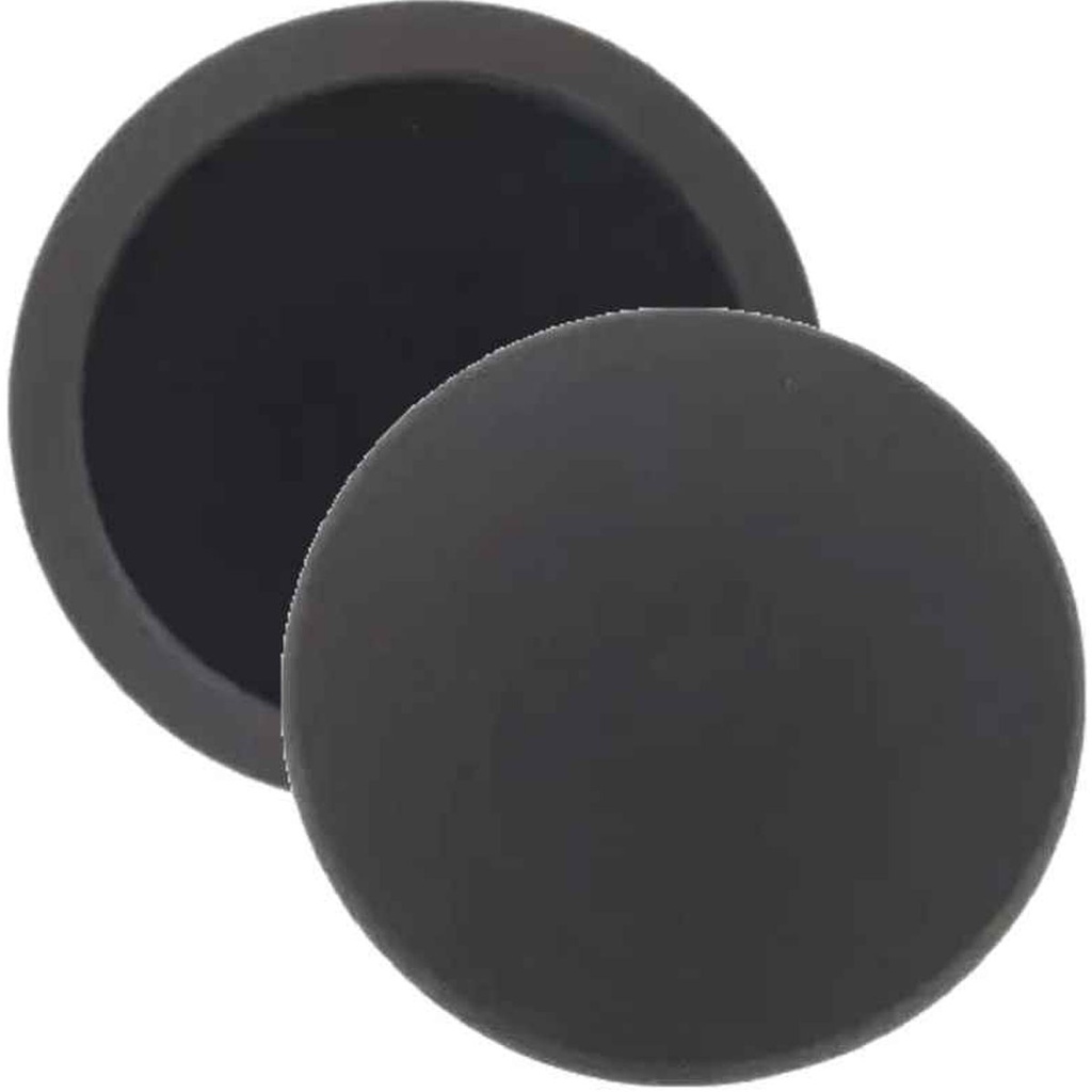 Boina De Polimento Espuma Preta P/ Lustro - 5 Pol C/ Velcro
