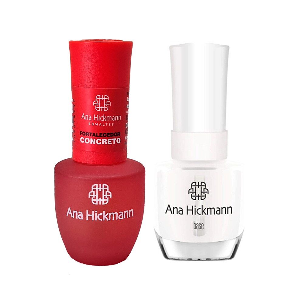 Kit Esmalte Fortalecedor Concreto Help + Base Ana Hickmann