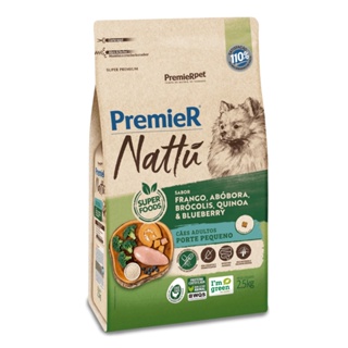Ração Premier Nattu Cães Adultos Pequeno Porte Abóbora  2,5 kg em Oferta na Shopee