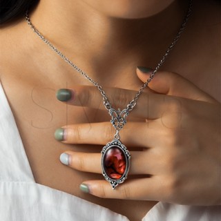 Colar De Quartzo Vermelho Gótico Feminino De Sangue/Colares De Encanto Simples Para Senhoras/Elegante Clavícula Praia Personalidade Feminina Gargantilha Popular em Oferta na Shopee