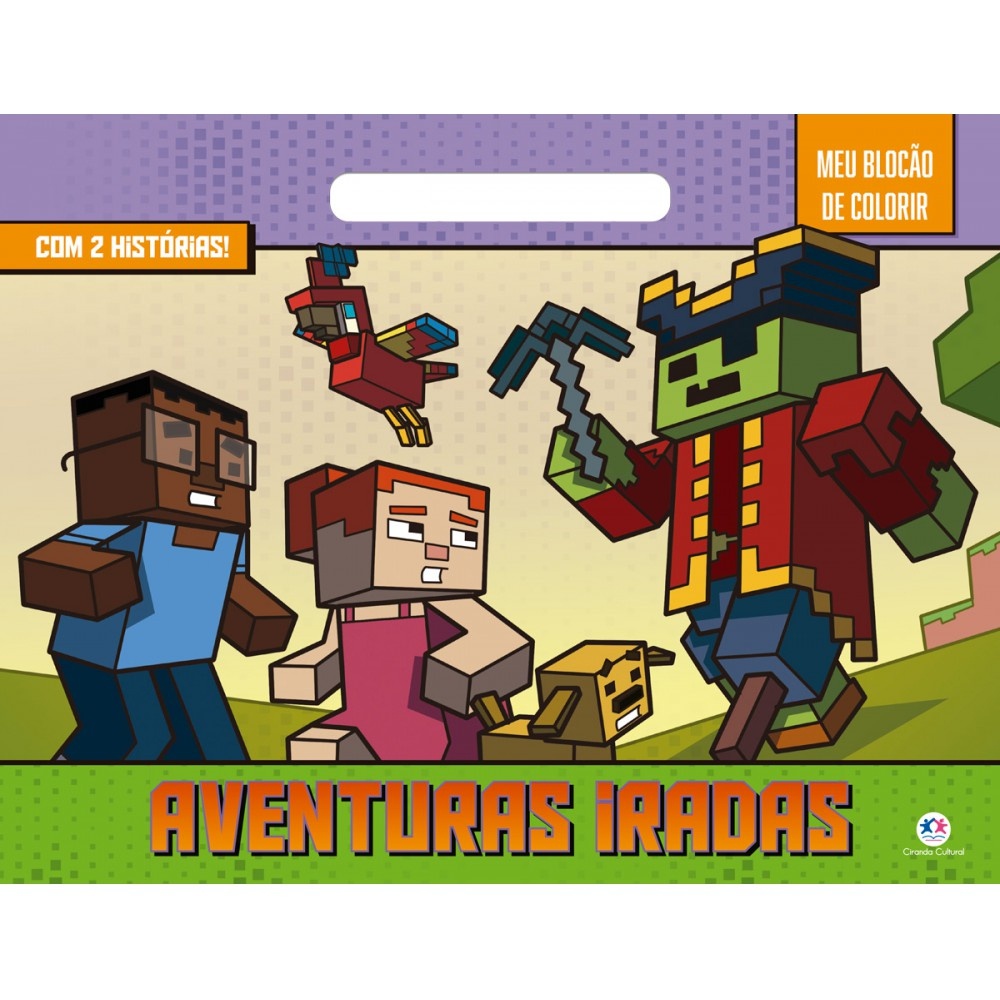 Livro Blocão de colorir Aventuras iradas