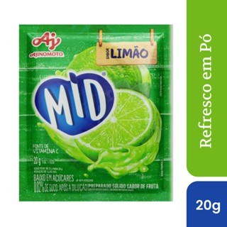 Refresco Em Pó MID® Sabor Limão 20g