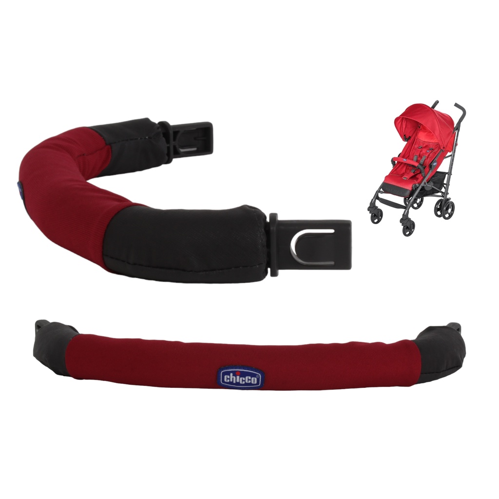 MANOPLA( BARRA FRONTAL) RED BERRY PARA CARRINHO DE BEBÊ LITEWAY 2 E 3 CHICCO
