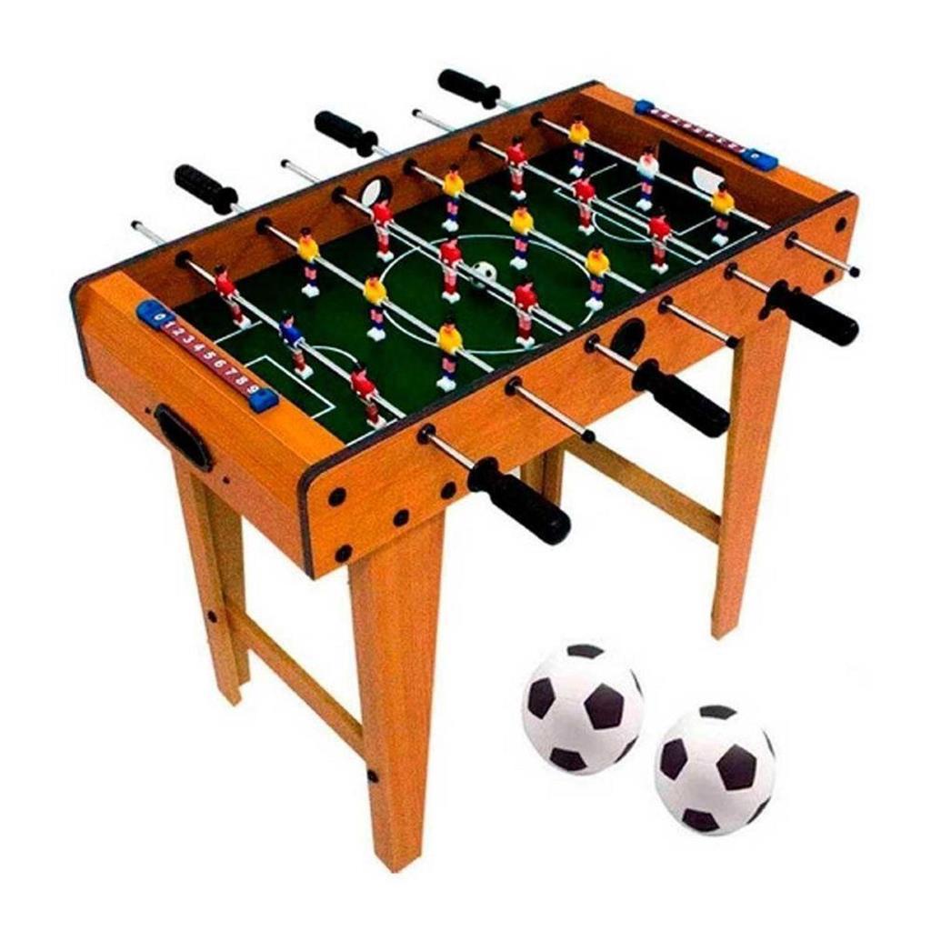 Mesa de Pebolim Toto C/ 02 Bolas Futebol de Mesa Desmontavel