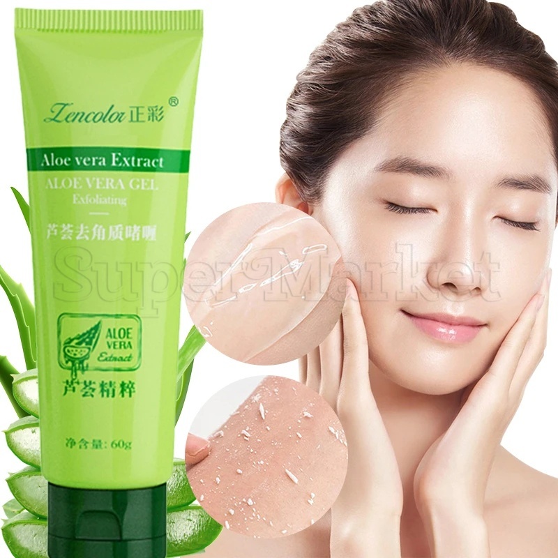 ZENCOLOR Gel Esfoliante De Aloe Vera Limpeza Profunda Exfoliante Corporal Facial Melhora Os Produtos Blackheads Acne