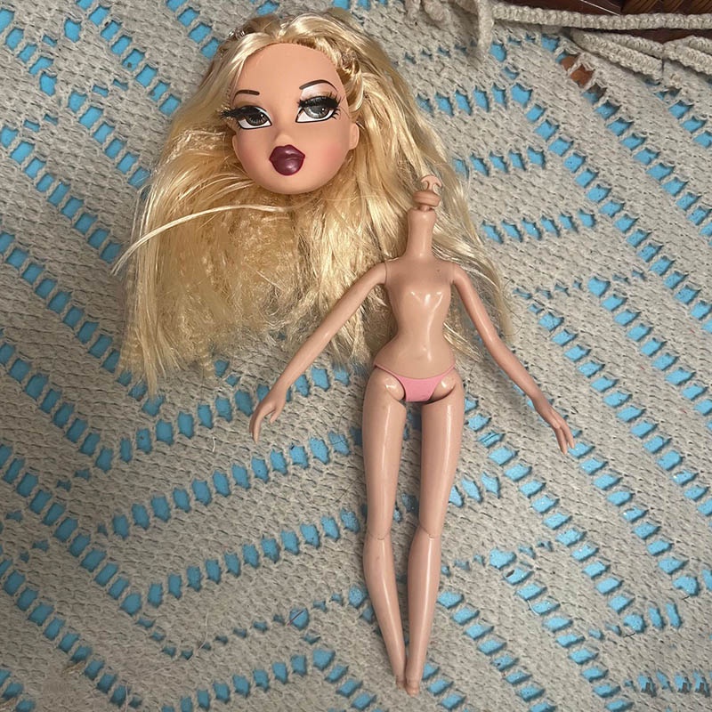 [Corpo Com Defeito] Boneca Menina De 24Cm De Altura 1/7 Bratz Sister Toy Sem Sapatos Meninas Vestir Brinquedos Presentes