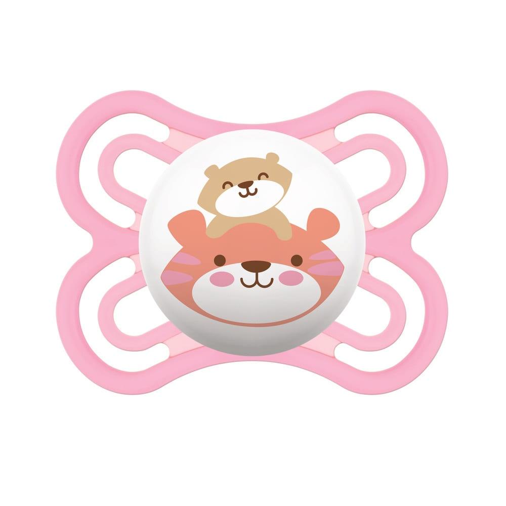 Chupeta Unitária Perfect 0 a 6 Meses Rosa - Mam Baby - Mom & Baby