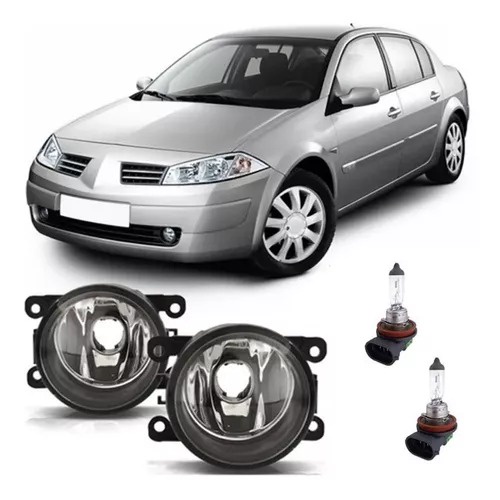 Par Farol De Milha Universal Renault Megane 2006 2007 2008 2009 2010 2011 2012 2013 + Lâmpada