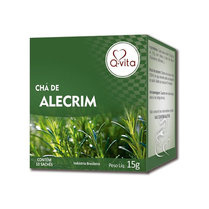 Chá de Alecrim Sachê Premium 15g QVITA