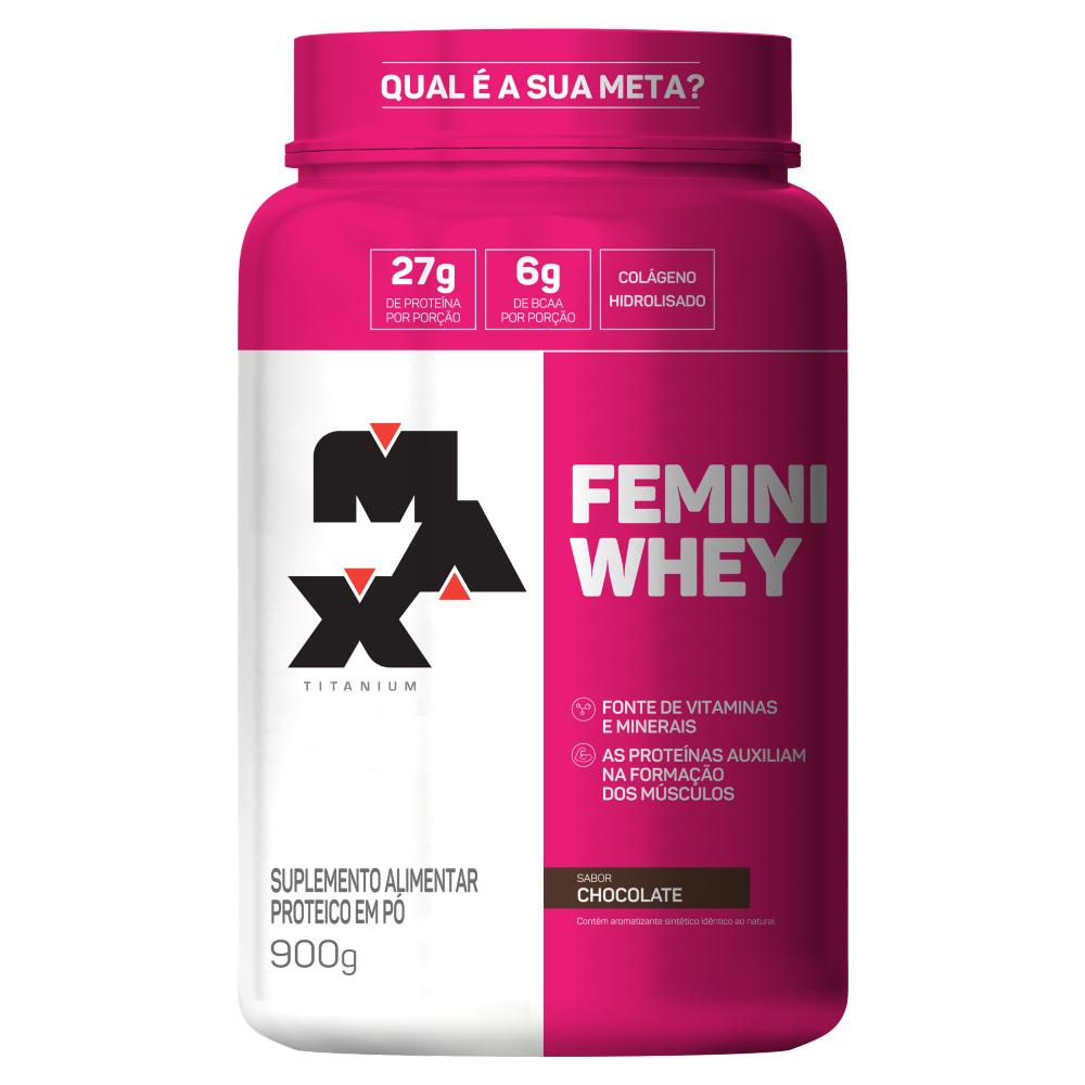 Femini Whey 900g - Max Titanium em Oferta na Shopee
