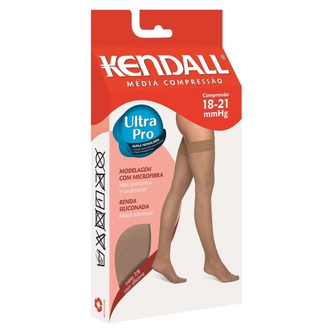 Meia de compressão 7/8 c/ Silicone Kendall 1612 C/ Ponteira em Oferta na Shopee