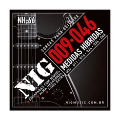 Encordoamento NIG NH-66 Híbrida 009 046 p/ Guitarra Elétrica