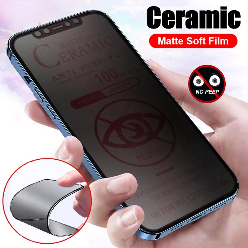 9H Vidro Cerâmico Temperado Samsung Galaxy A51 A71 A03 A50 A12 A13 A14 A23 A24 A53 A54 A52 A72 A34 5G Película Protetora De Privacidade