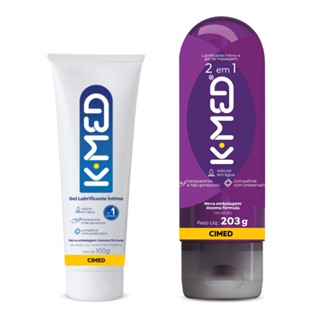 K-Med Lubrificante Íntimo em Gel 100g E K-Med 2 Em 1 203g