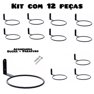 Suporte Anel 16cm Parede Vaso Alto Irrigável Kit JARDIM PLANTAS em Oferta na Shopee