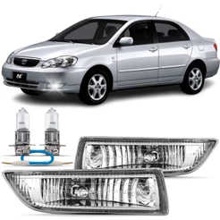 Par Farol Milha Toyota Corolla 2002 2003 2004 + Lâmpada