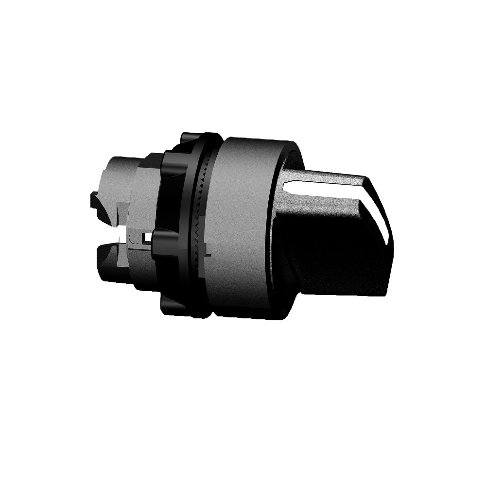 Cabecote Para Chave Seletora 2 Posicoes Manopla Curta Preto