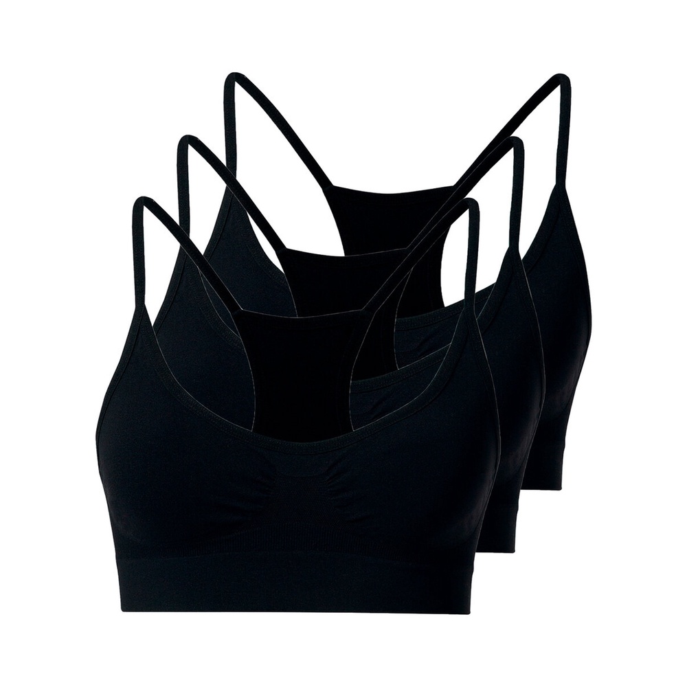 Kit com 3 Tops Nadador sem Aro e sem Bojo She 753.02