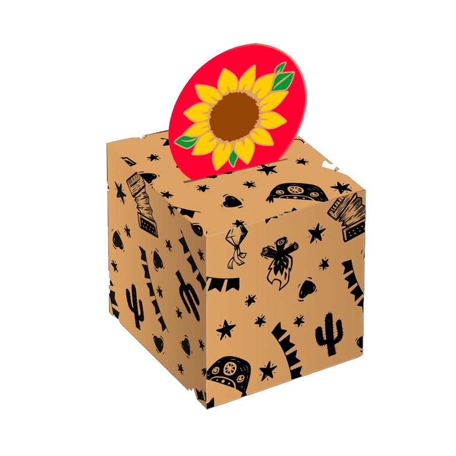 Caixa Pop-Up - Festa Junina - Sertão - 8 unidades - Festcolor - Rizzo