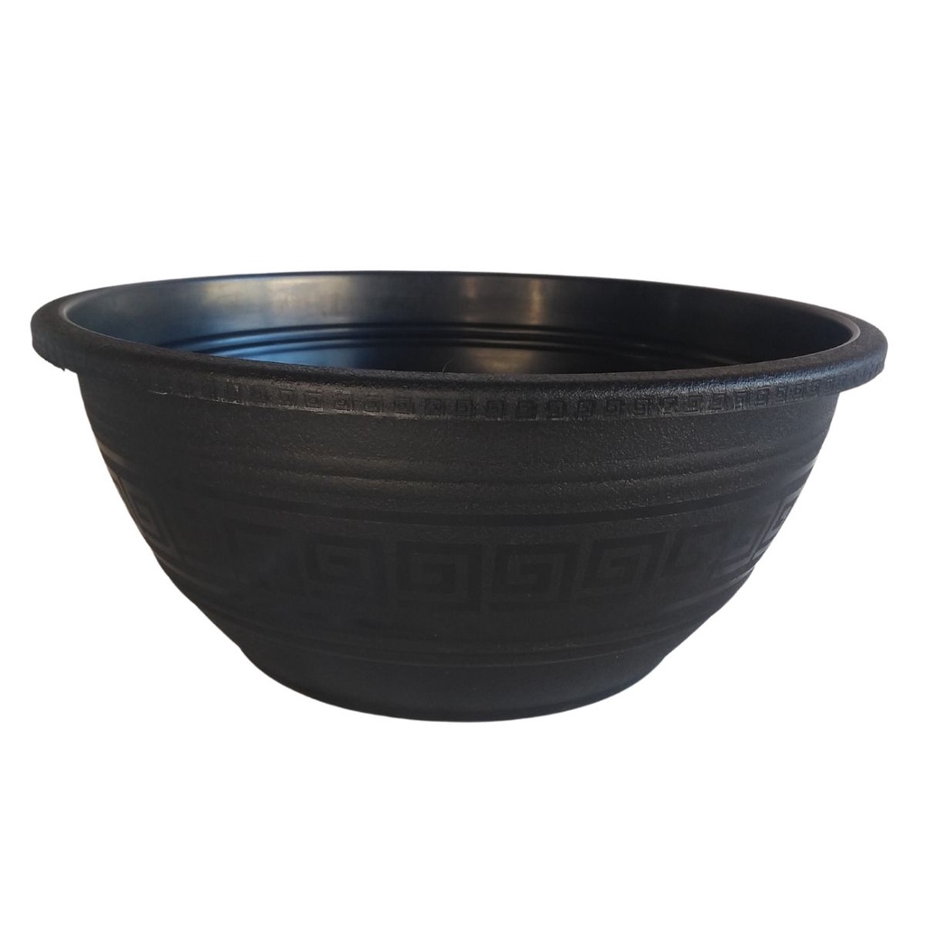 Vaso Cuia Bacia Primavera Grande Para Cultivo de Plantas Arranjo de Suculenta e Cactos 6 Litros Preto 02 de Plástico