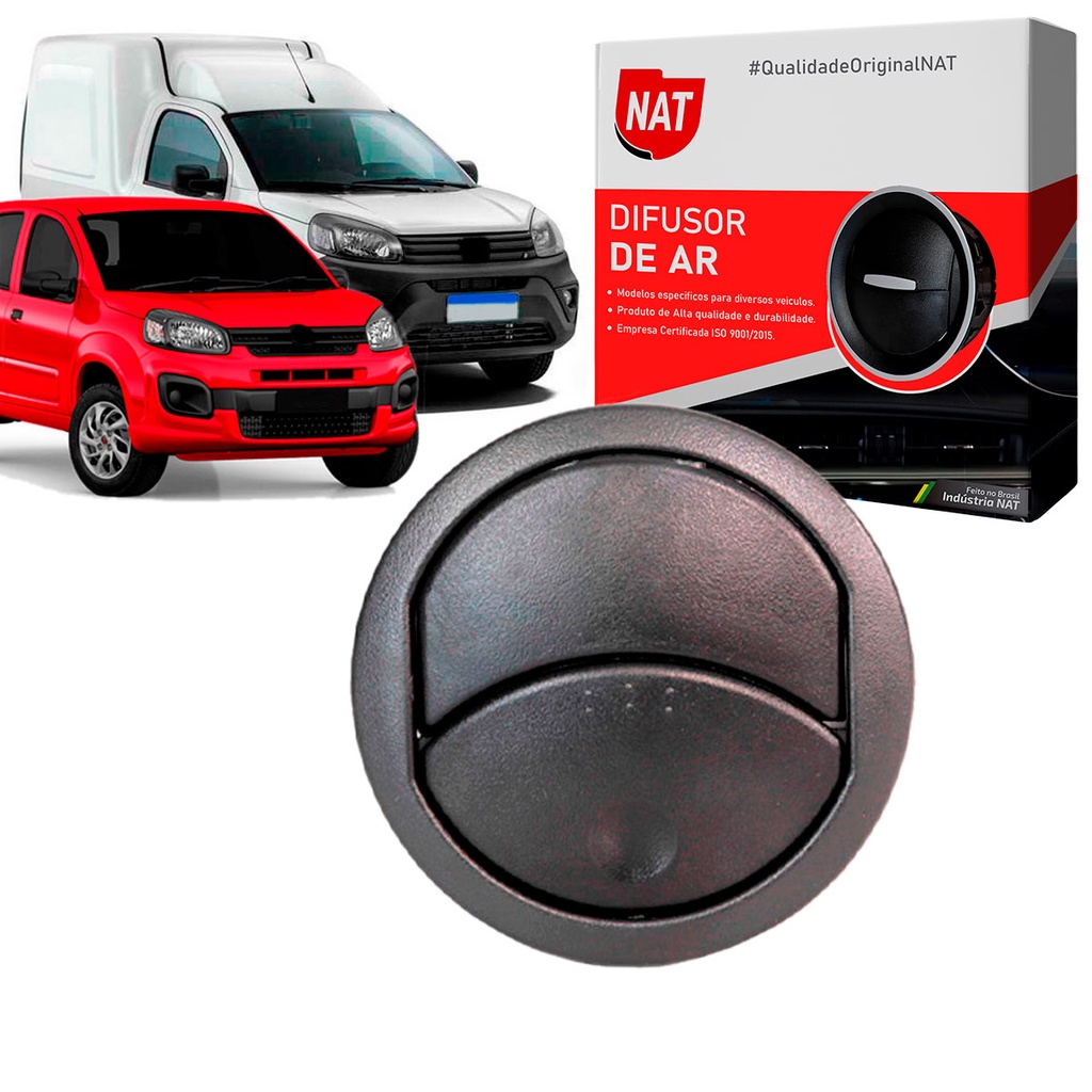 Difusor Saida De Ar Fiat Uno Vivace 2010 Até 2014 E Fiorino 2014 Até 2020 em Oferta na Shopee