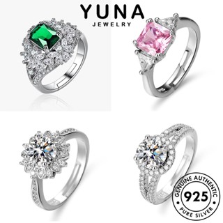 YUNA Jewelry Jóias Prata Moissanita Simples Original 925 Anéis Mulher Diamante M066