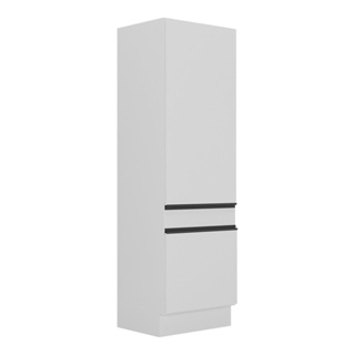Paneleiro com Rodapé 2 Portas Veneza Multimóveis MP2119.964 Branco/Preto em Oferta na Shopee