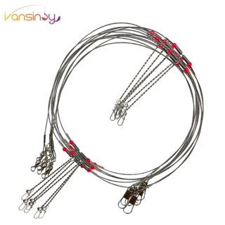 Arame Traço De Isca De Pesca Linha Com Fio De Aço Inoxidável Anel Conector De Pino De Pressão em Oferta na Shopee