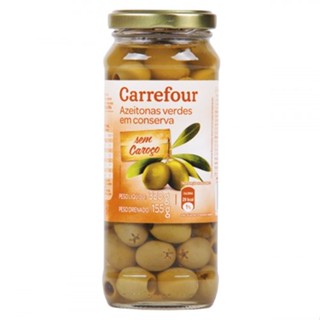 Azeitona Verde sem Caroço Carrefour 155g